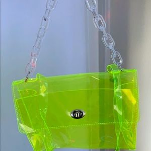 Clear green bag
